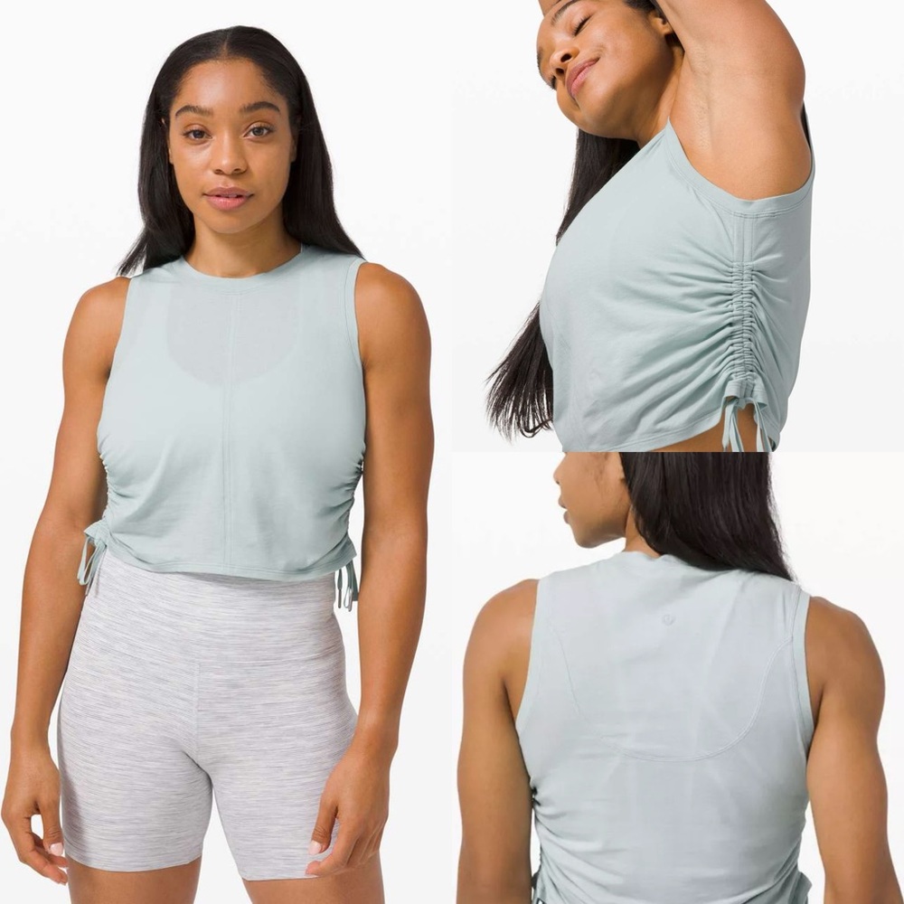 Lululemon Cinch It Up Muscle Tank Hazy Jade